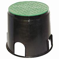 Heitronic 21035 Vloerinbouwdoos Zwart, Groen - thumbnail
