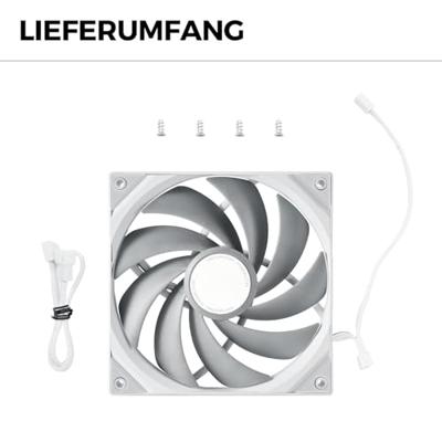 TRYX ROTA PRO PC-ventilator Wit (b x h x d) 140 x 25 x 140 mm