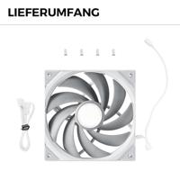 TRYX ROTA PRO PC-ventilator Wit (b x h x d) 140 x 25 x 140 mm - thumbnail