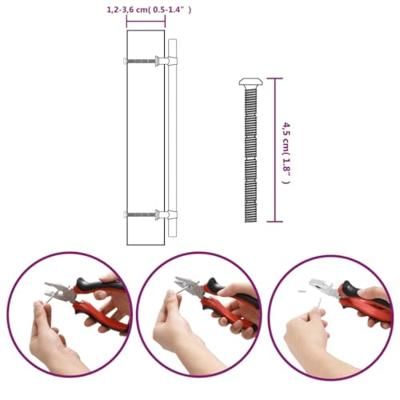 VidaXL Handvatten 20 st 224 mm roestvrij staal zwart VidaXL Handvatten 20 st 224 mm roestvrij staal zwart