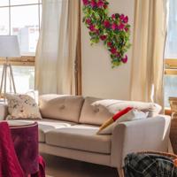 Geranium Kunsthangplant deluxe 70cm burgundy - thumbnail