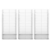 VidaXL 3-delige schanskorfset 25x25x50 cm gegalvaniseerd draad - thumbnail