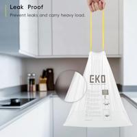 Afvalzak EKO type E 25-35 liter met trekband wit 12 stuks - thumbnail