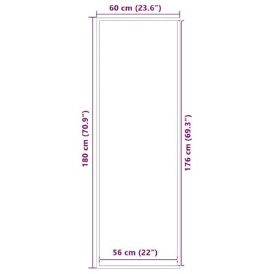 Deurmat 60x180 cm antracietkleurig Deurmat 60x180 cm antracietkleurig