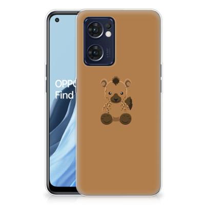 OPPO Reno 7 5G | Find X5 Lite Telefoonhoesje met Naam Baby Hyena OPPO Reno 7 5G | Find X5 Lite Telefoonhoesje met Naam Baby Hyena