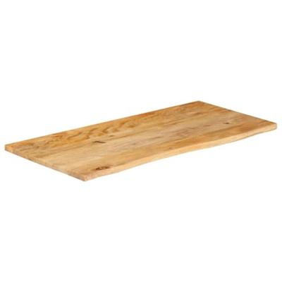 Tafelblad met natuurlijke rand 100x60x3,8 cm massief mangohout