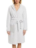 Esprit Striped Hoodie Badjas Grey XL - thumbnail