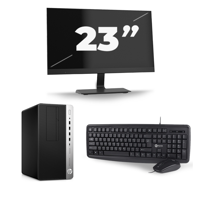 HP ProDesk 600 G3 Micro Tower - Intel Core i7-6e Generatie - 16GB RAM - 256GB SSD - Windows 11 + 1x 23 inch Monitor - thumbnail