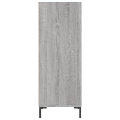 Dressoir 34,5x32,5x90 cm bewerkt hout grijs sonoma eikenkleurig