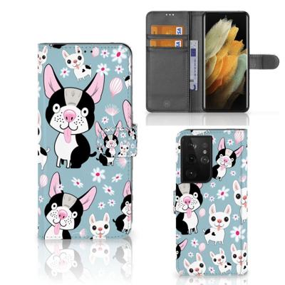 Samsung Galaxy S21 Ultra | Telefoonhoesje | Met pasjeshouder | Hondjes Samsung Galaxy S21 Ultra | Telefoonhoesje | Met pasjeshouder | Hondjes