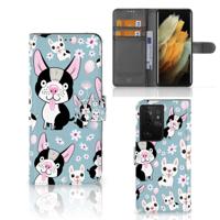 Samsung Galaxy S21 Ultra | Telefoonhoesje | Met pasjeshouder | Hondjes - thumbnail