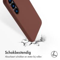 Accezz Liquid Silicone Backcover met MagSafe voor Samsung Galaxy S23 Telefoonhoesje Bruin - thumbnail