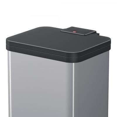 Hailo Öko duo plus M 6222200 Afvalbak 18 l Plaatstaal (b x h x d) 320 x 430 x 330 mm Lichtgrijs Met voetpedaal 1 stuk(s)