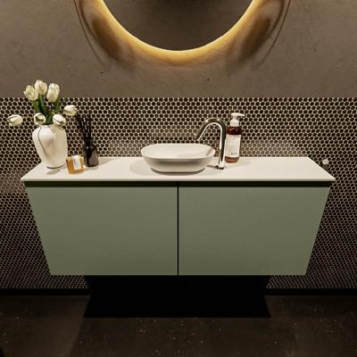 MONDIAZ FOWY toiletmeubel 120cm kleur army. Waskom positie midden kleur talc | talc. Met 1 kraangat