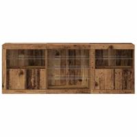 Dressoir Oud hout 181.5 x 37 x 67 cm Bewerkt hout - thumbnail