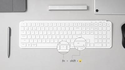 Keychron B6 Pro Ultra-Slim toetsenbord wit - thumbnail