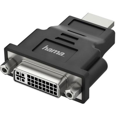 Hama Adapter HDMI naar DVI, Ultra-HD 4K Optische kabel Zwart Hama Adapter HDMI naar DVI, Ultra-HD 4K Optische kabel Zwart