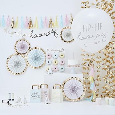 Backdrop Floral goud Pick & Mix Pastel Ginger Ray