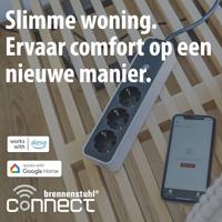 Brennenstuhl 1153230621 Stekkerdoos Zwart, Wit Randaarde stekker 1 stuk(s) - thumbnail