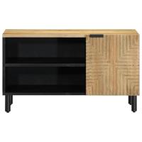 Tv-meubel 80x31,5x46 cm massief mangohout bruin - thumbnail
