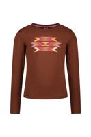 B.Nosy winter t-shirt meisjes - bruin - Tiara - longsleeve - thumbnail