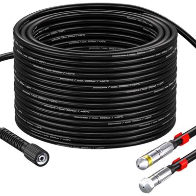 Riool - Leidingen reinigerset Premium 5-delig zwart 15m