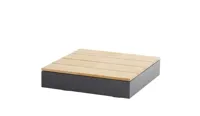 Koffietafel Ibiza Corner Coffee Table 84 CM Teak Loungetafel Tuin Buiten 4SO - thumbnail