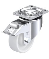 Blickle LK-PO 100KA-1-FI Zwenkwiel met rem Wieldiameter: 100 mm Draagvermogen (max.): 280 kg 1 stuk(s) - thumbnail