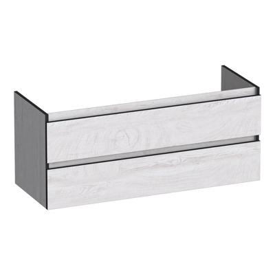 Brauer Joy Edge - Onderkast - 120 cm - met 2 Softclose Lades Greeploos en 1 Sifon Uitsparing - Forest Seashell