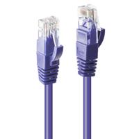 LINDY 48124 RJ45 Netwerkkabel, patchkabel CAT 6 U/UTP 3.00 m Violet Snagless 1 stuk(s) - thumbnail