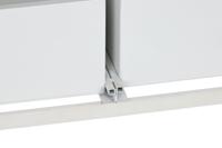 Zijtafel met lades Home ESPRIT Wit Metaal 110 x 36 x 186 cm - thumbnail