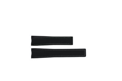 Horlogeband Tag Heuer CAY218B / FC6370 Leder/Textiel Zwart 21.5mm