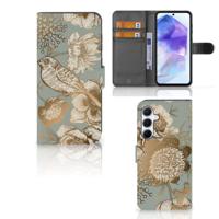 Hoesje voor Samsung Galaxy A55 Vintage Bird Flowers - thumbnail