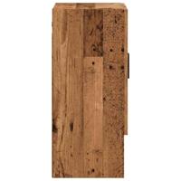 Wandkast 60x31x70 cm bewerkt hout oud houtkleurig - thumbnail