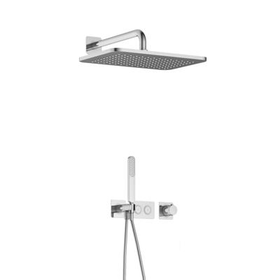 Hotbath Gal - GL106 - Inbouw Regendoucheset - Chroom - Thermostatisch - Wandarm 35 cm - Hoofddouche 270x400 mm - Staafhanddouche - met GL106
