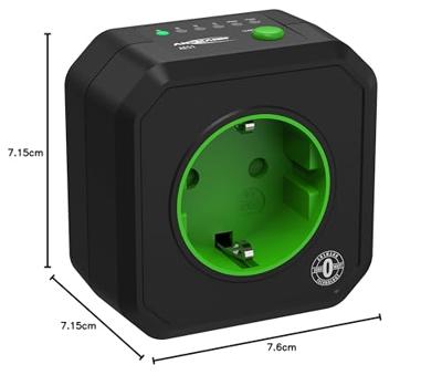 Ansmann 5024063 Stekkerdoos-timer Digitaal Dagprogramma 2500 W IP20
