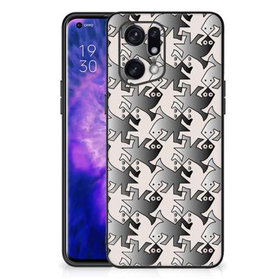 OPPO Find X5 Pro Dierenprint Telefoonhoesje Salamander Grey