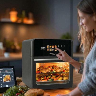 GreenBlue AIR FRYER vetvrije friteuse, krachtig 1800 W, inhoud 10 l, 8 programma's, accessoires, timer, GB950