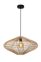 Lucide MAGALI - Hanglamp - Ø 56 cm - 1xE27 - Naturel - thumbnail