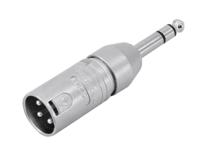 Neutrik NA3MP XLR-adapter XLR-stekker - Jackplug male 6,3 mm Stereo Inhoud: 1 stuk(s) - thumbnail