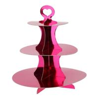 Etagere Karton 3 Laags Roze - thumbnail