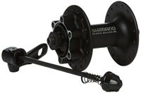Shimano voornaaf fh-m525 36 gaats 6 bouts remschijfbevestiging zwart - thumbnail