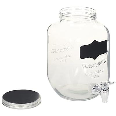 VidaXL Drankdispensers 2 st met standaard 2 x 4 l glas