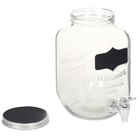 Drankdispensers 2 st met standaard 2 x 4 L glas - thumbnail