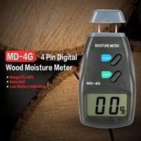 MD-4G 4 pins hout vochtmeter digitale LCD bodem graan vochtmeters - thumbnail