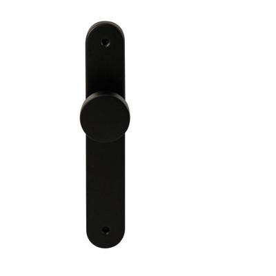 Hardbrass Knopkruk Piano op ovaal langschild blind - zwart Hardbrass Knopkruk Piano op ovaal langschild blind - zwart