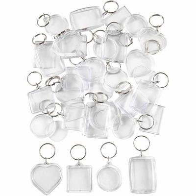 Creativ Company Sleutelhanger, afm 40-50 mm, 100 stuk/ 1 doos