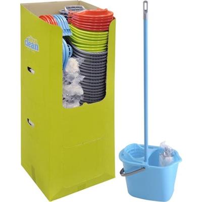 Mopset mop+steel en wringemmer 10 liter