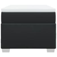 Boxspring met matras kunstleer zwart 90x190 cm - thumbnail
