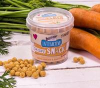 Bunny Crispy Snack Wortel | 25 g | Aanvullend diervoeder voor dwergkonijnen en knaagdieren | De perfecte beloningssnack voor knaagdieren | Slechts 3 ingrediënten | Hersluitbaar - thumbnail